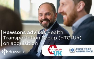 Hawsons advise Health Transportation Group during acquisition of First Care Ambulance