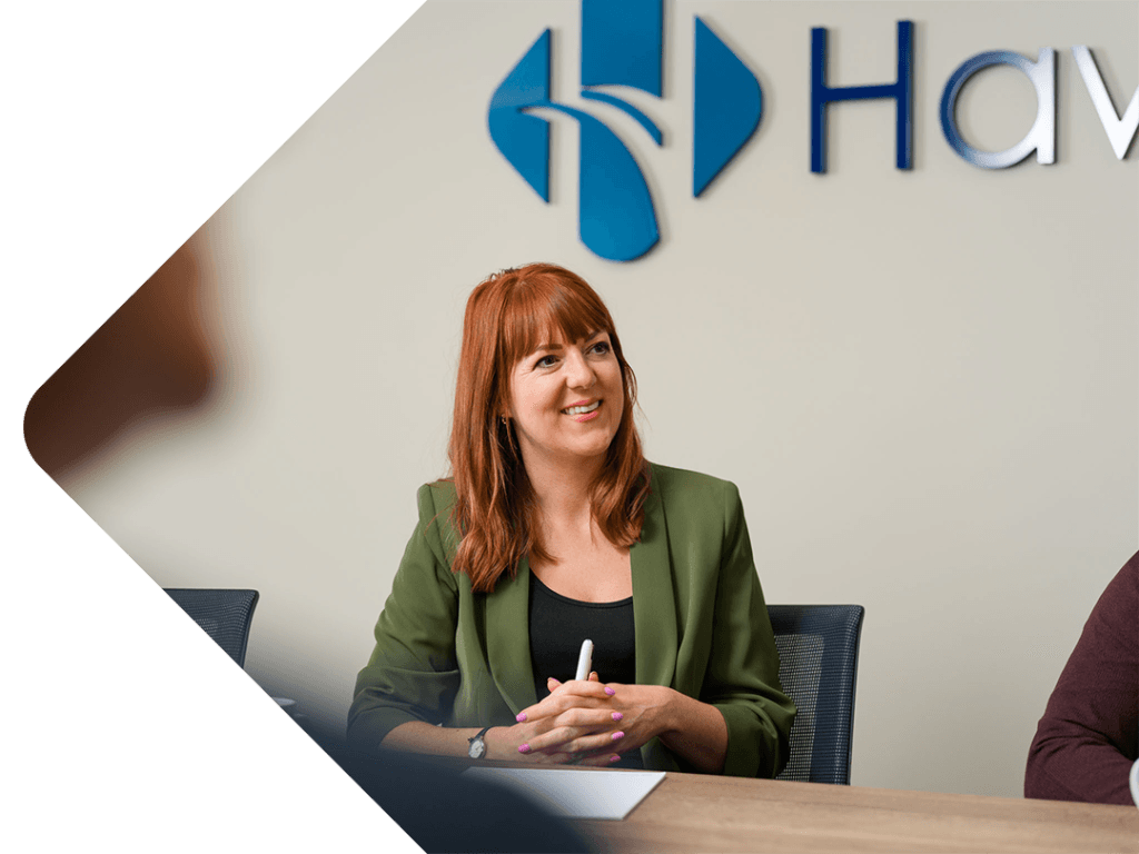 Jenny Brown in a meeting